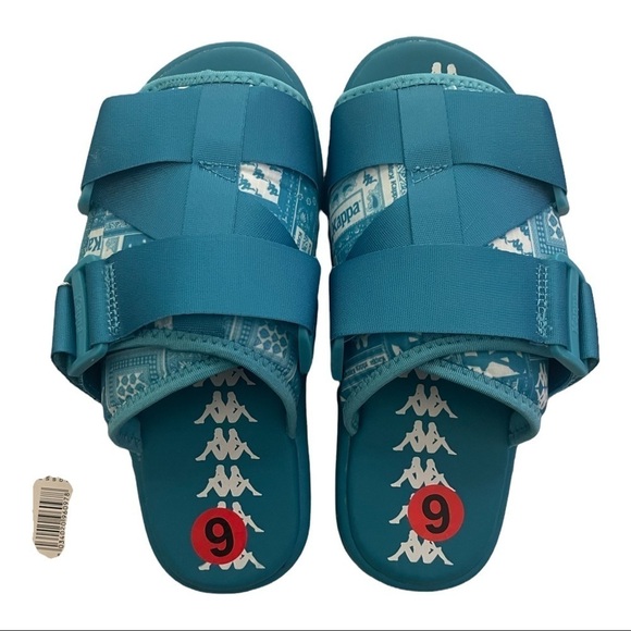 NWT KAPPA Nuuk 1 Nylon Slide Sandal Peacock Blue Size 6 - Picture 6 of 7